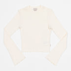 Womens BRIXTON Dolly Long Sleeve Knit T-Shirt in OFF WHITE