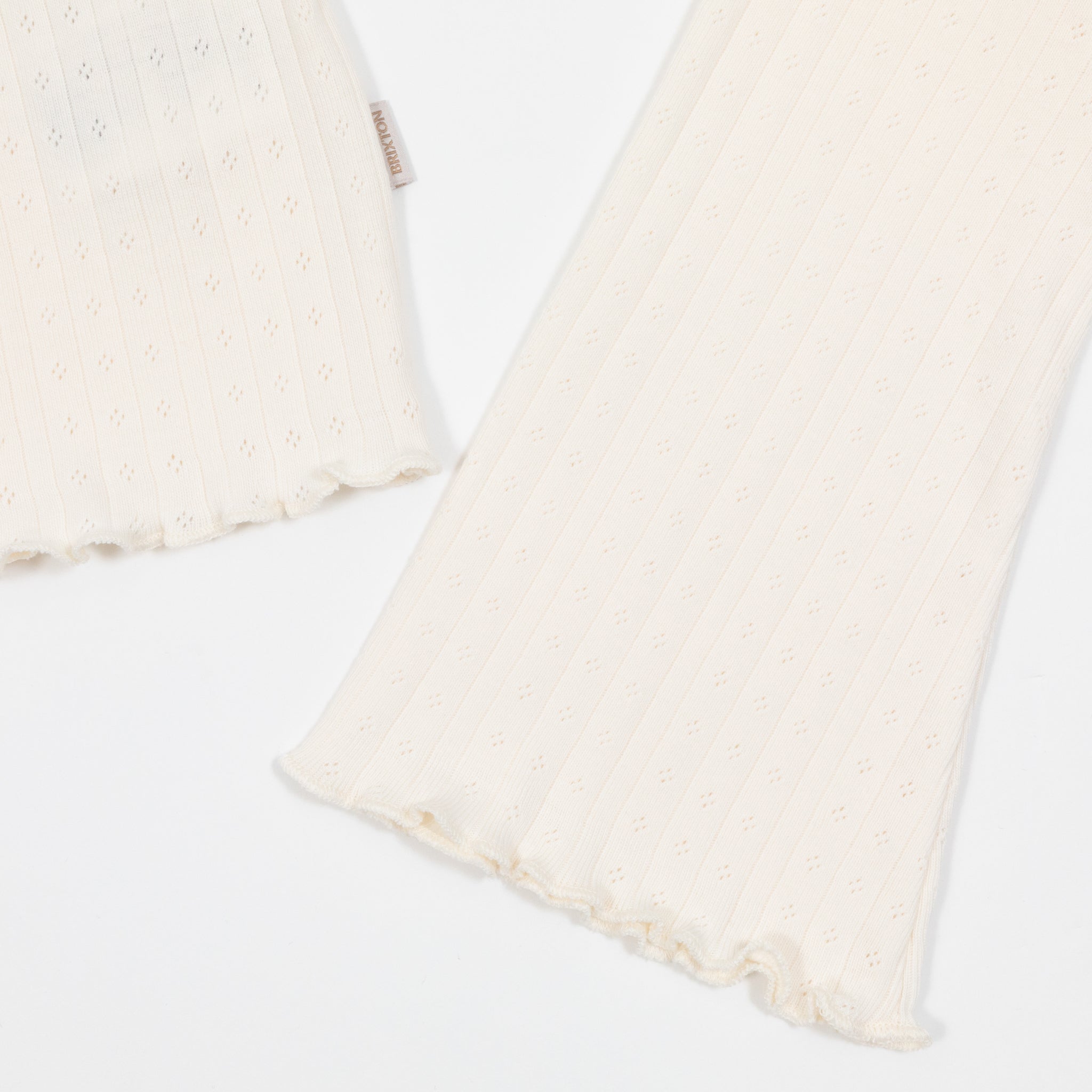 Womens BRIXTON Dolly Long Sleeve Knit T-Shirt in OFF WHITE