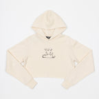 Women's RIPNDIP Don't Call Me Cropped Hoodie in CREAM