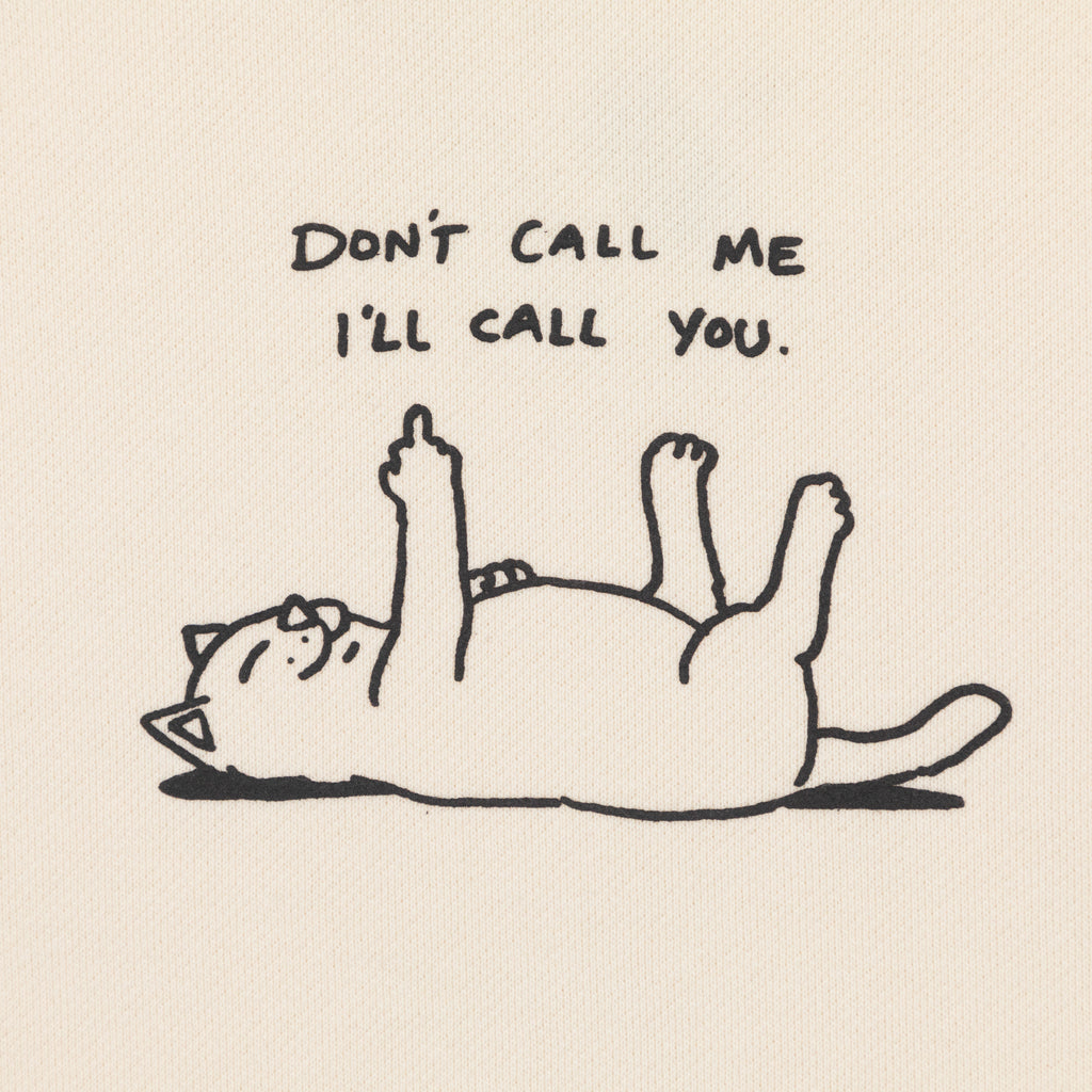 Women's RIPNDIP Don't Call Me Cropped Hoodie in CREAM