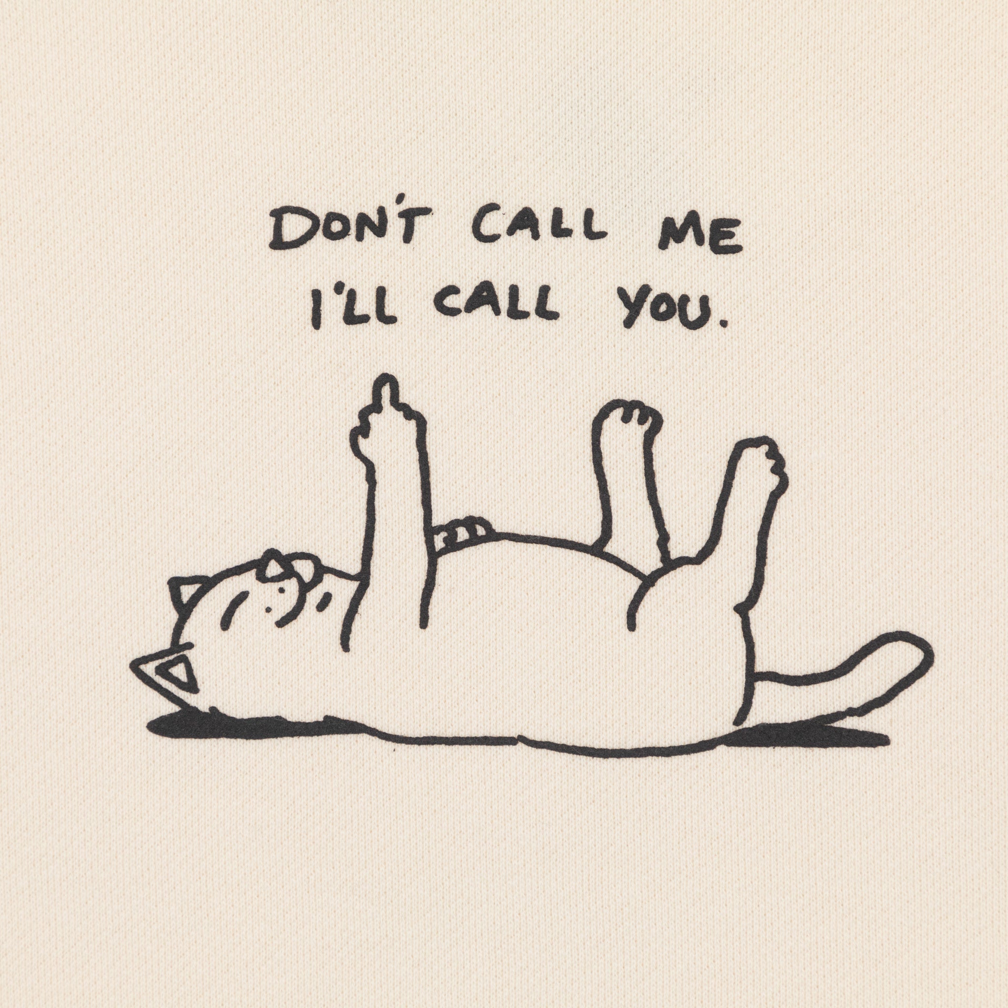 Women's RIPNDIP Don't Call Me Cropped Hoodie in CREAM