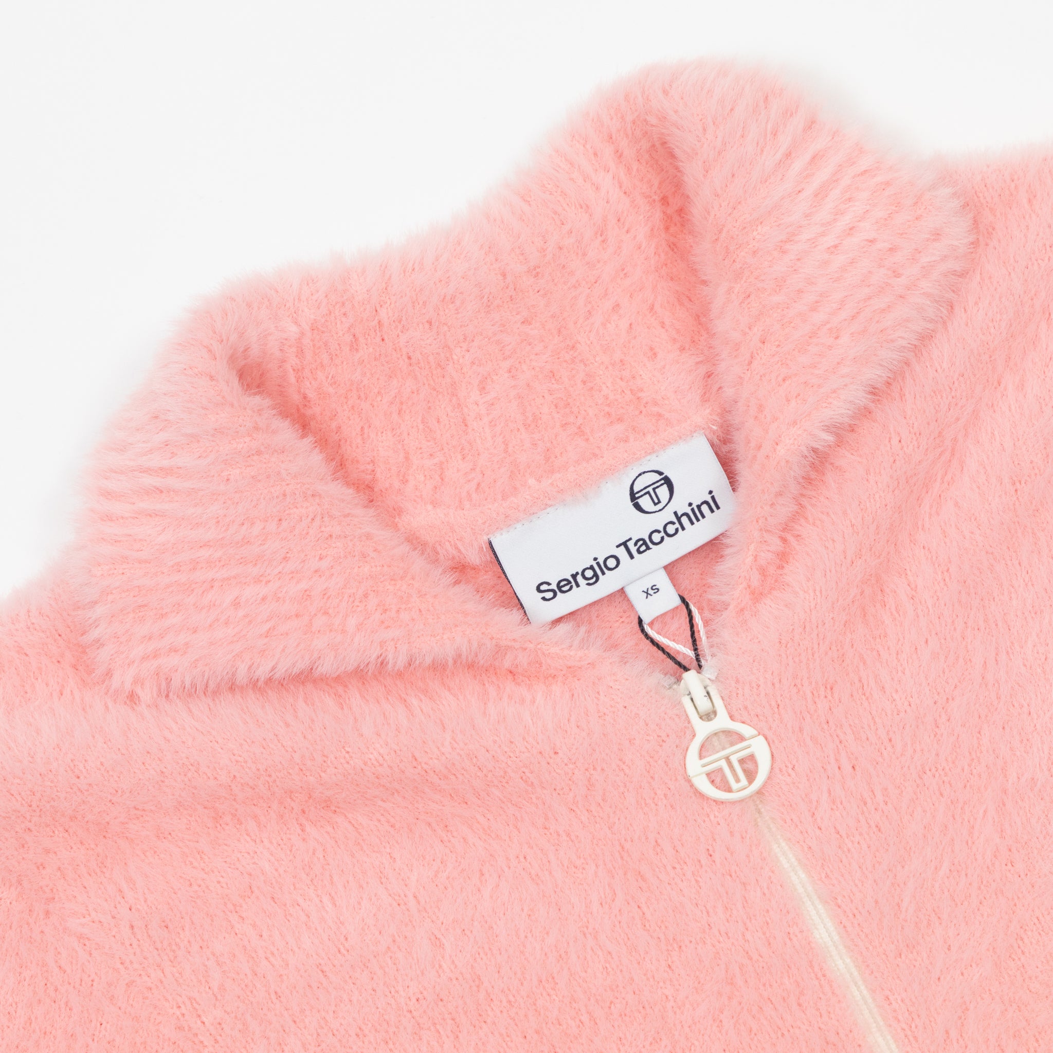 Womens SERGIO TACCHINI Donatella Brushed Knit Track Top in QUARTZ PINK