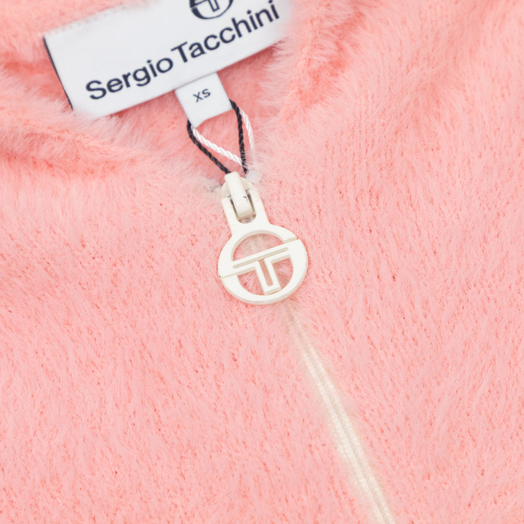 Womens SERGIO TACCHINI Donatella Brushed Knit Track Top in QUARTZ PINK