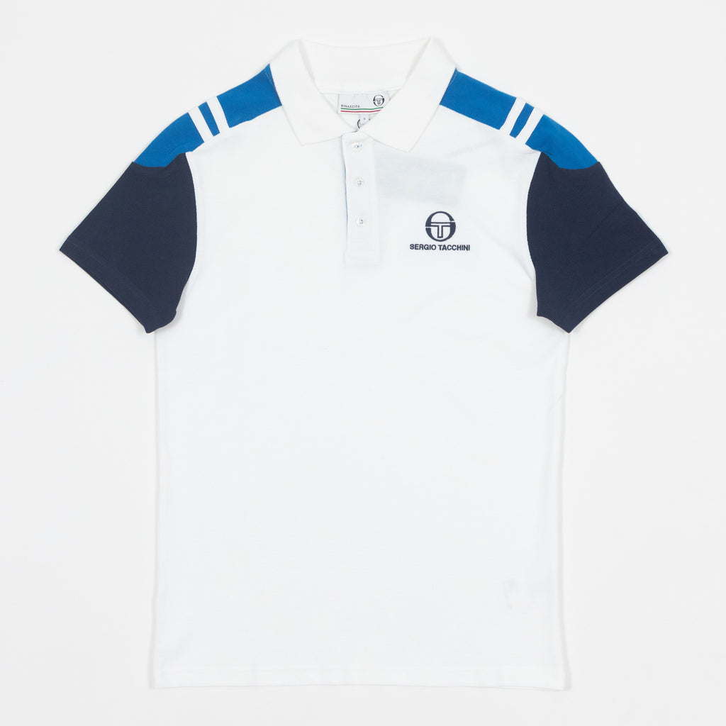SERGIO TACCHINI Drive Polo Shirt in WHITE
