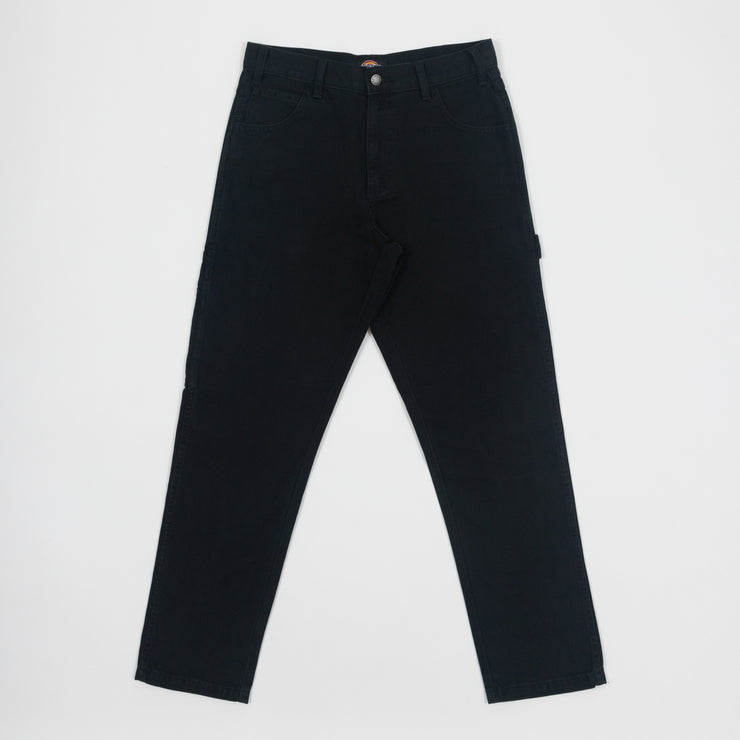 DICKIES Duck Canvas Carpenter Pants in WASHED BLACK