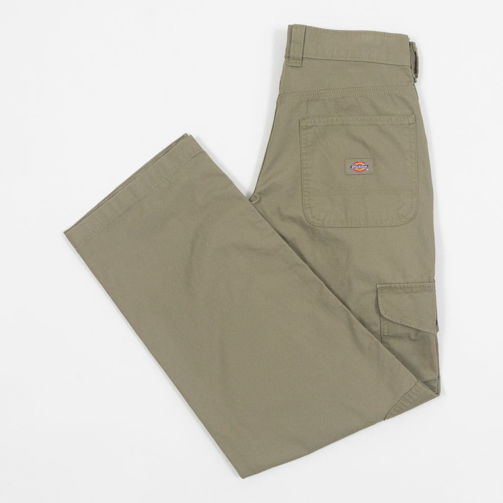 Womens DICKIES Duck Canvas Cargos in GREEN
