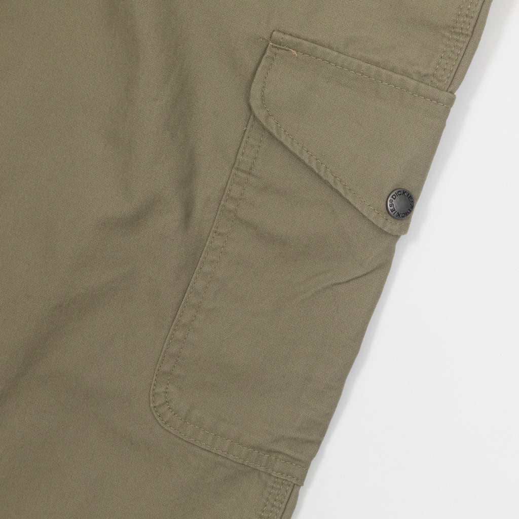 Womens DICKIES Duck Canvas Cargos in GREEN