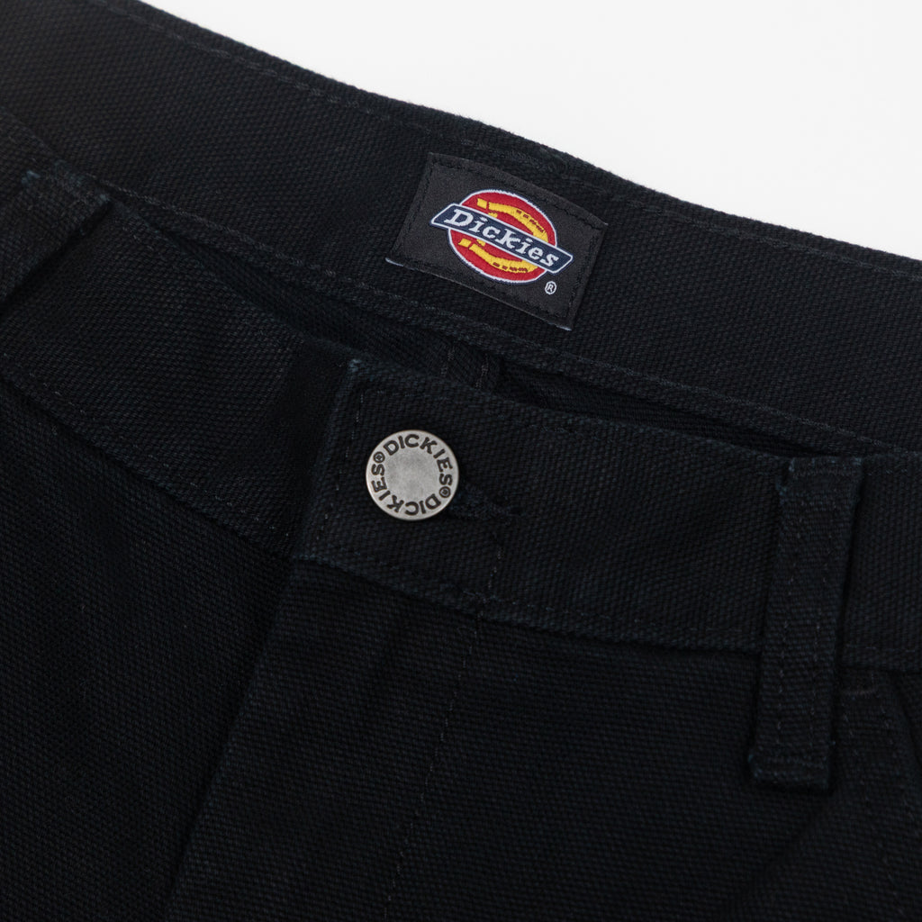 DICKIES Duck Canvas Chap Double Knee Shorts in BLACK
