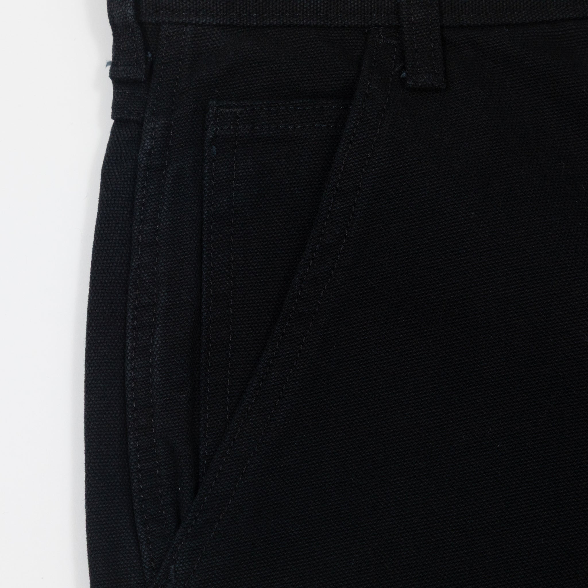 DICKIES Duck Canvas Chap Double Knee Shorts in BLACK