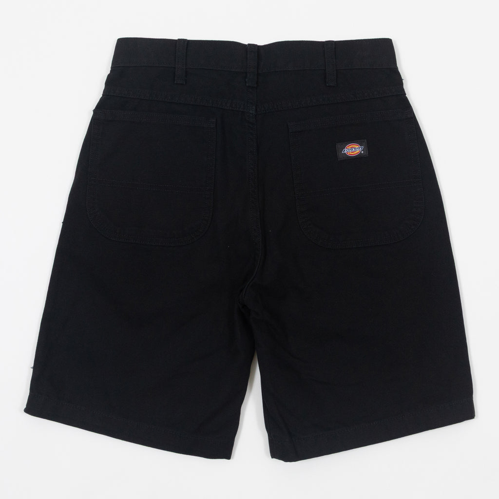 DICKIES Duck Canvas Chap Double Knee Shorts in BLACK