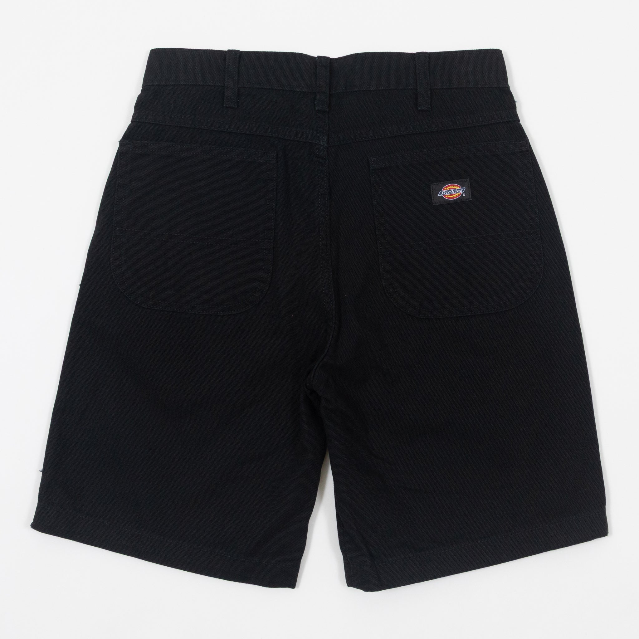 DICKIES Duck Canvas Chap Double Knee Shorts in BLACK