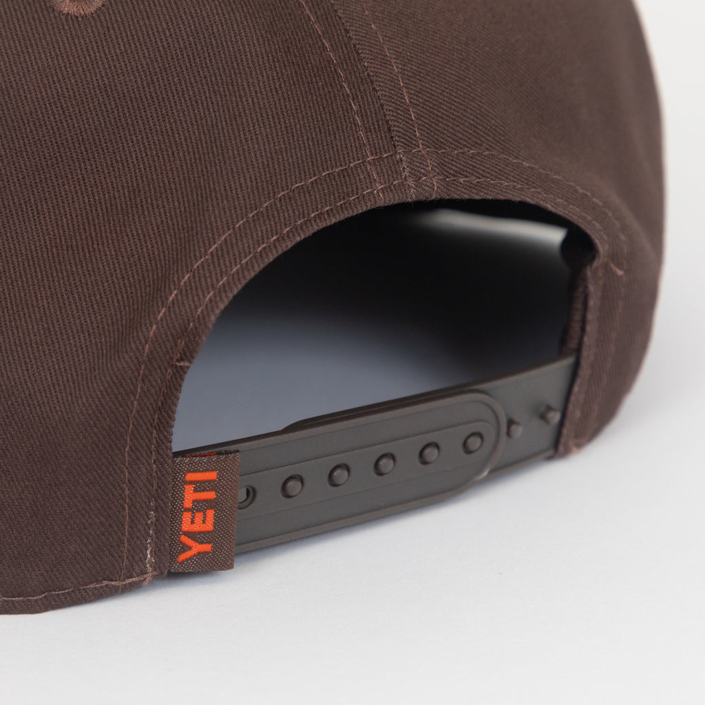 YETI Built For The Wild Duck Flat Brim Hat in Brown