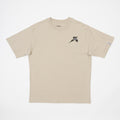 ELLIKER Rill Birds Print Short Sleeve T-Shirt in Beige