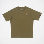 ELLIKER Rill Bug Print Short Sleeve T-Shirt in KHAKI