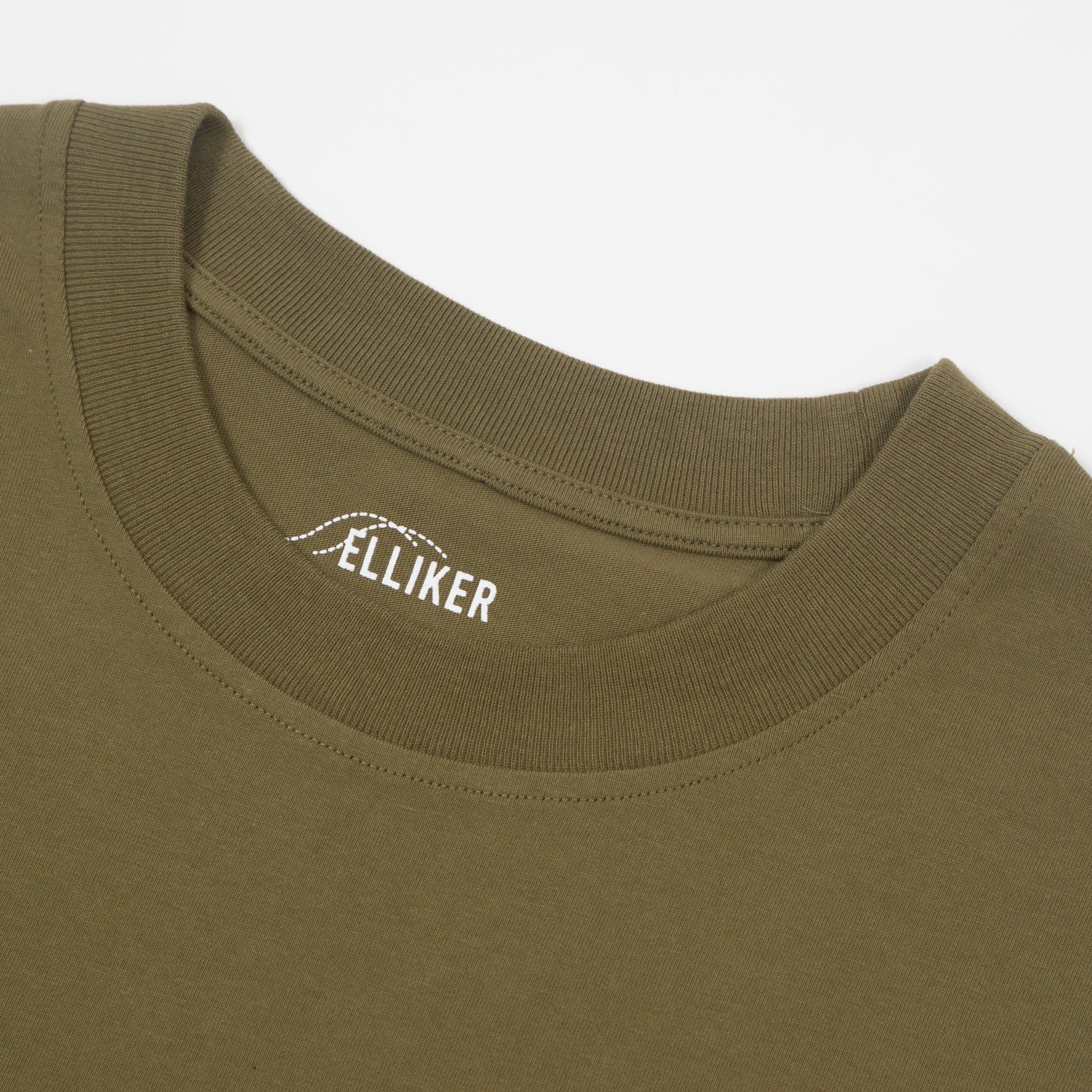 ELLIKER Rill Bug Print Short Sleeve T-Shirt in KHAKI