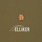 ELLIKER Rill Bug Print Short Sleeve T-Shirt in KHAKI