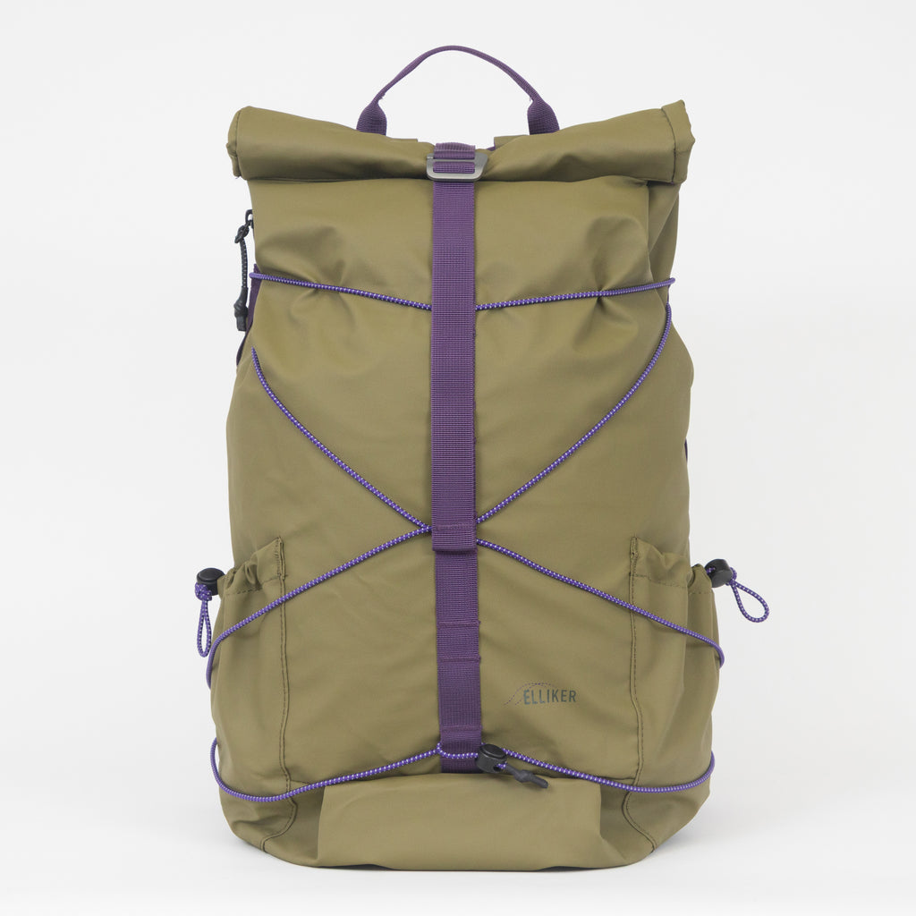 ELLIKER Cautley Flap Over Backpack 23L in KHAKI
