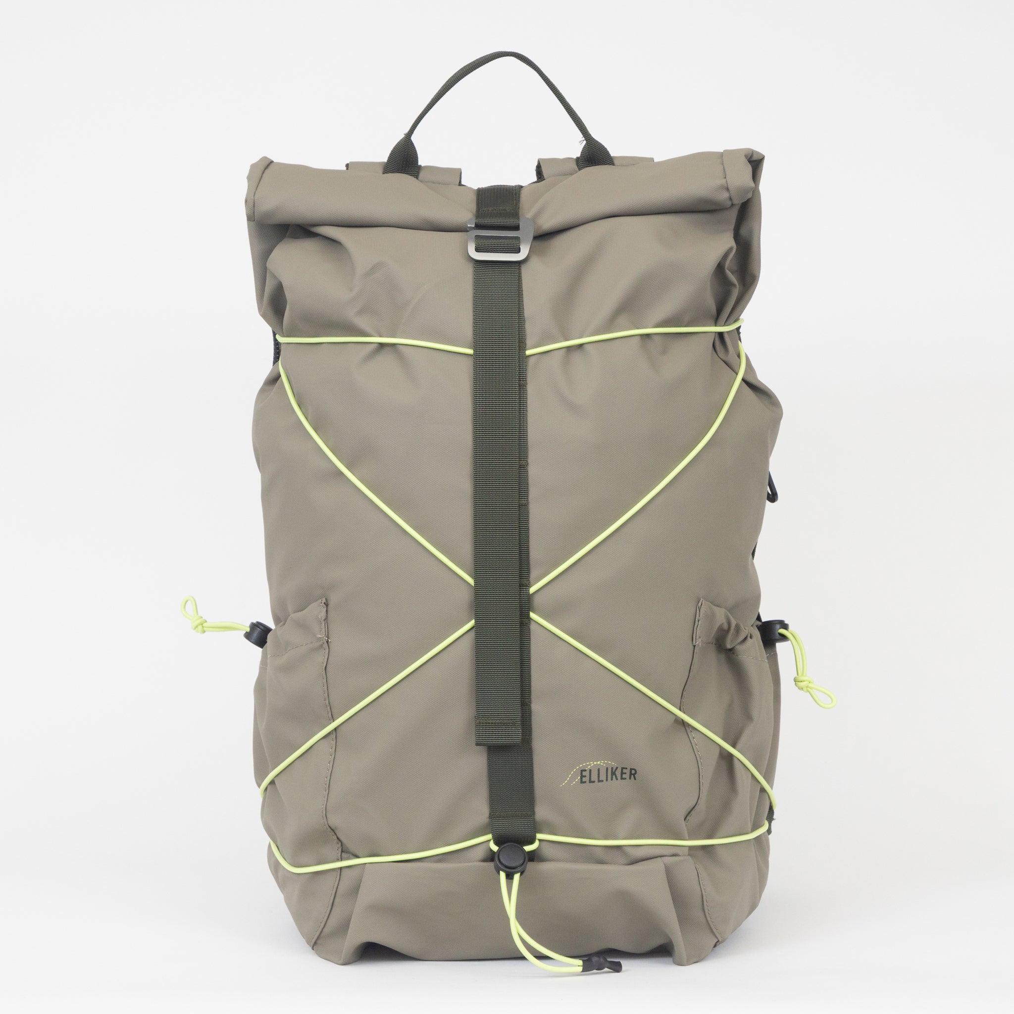 ELLIKER Dayle Roll Top Backpack 21/25L in TAUPE