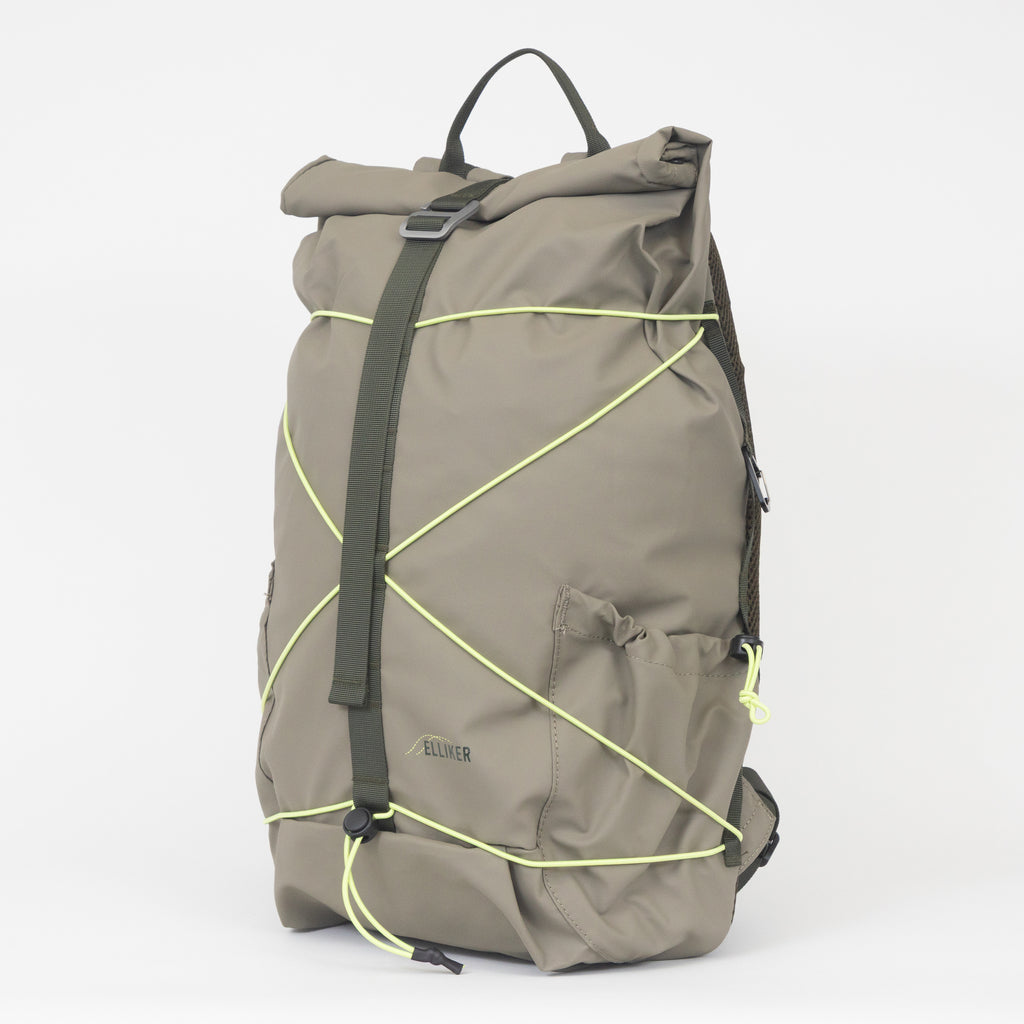 ELLIKER Dayle Roll Top Backpack 21/25L in TAUPE