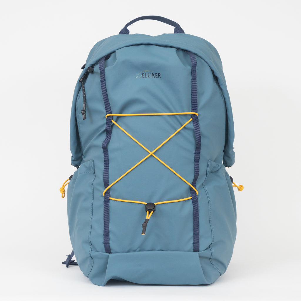 ELLIKER Kiln Hooded Zipped Top Backpack in STEEL BLUE