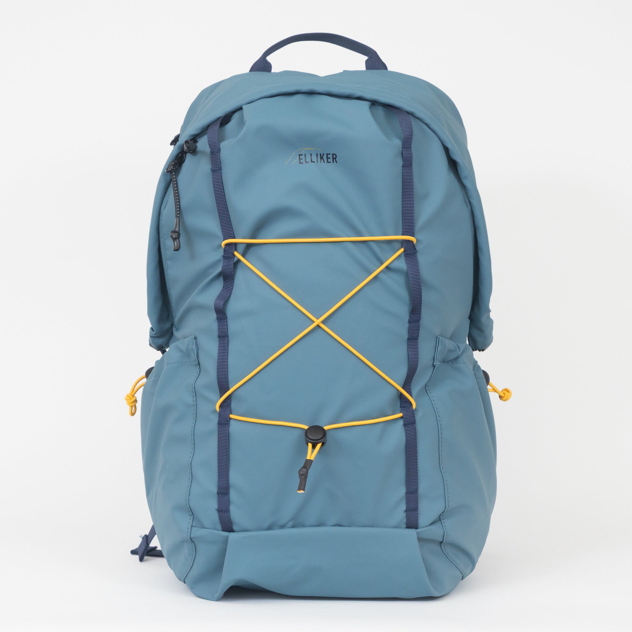 ELLIKER Kiln Hooded Zipped Top Backpack in STEEL BLUE