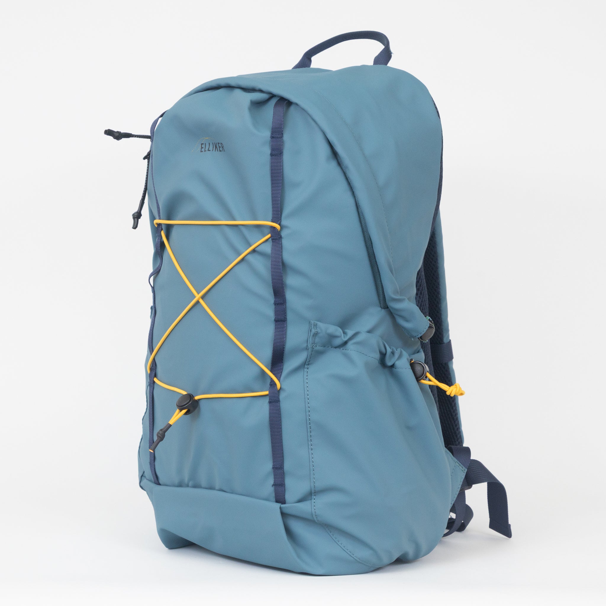 ELLIKER Kiln Hooded Zipped Top Backpack in STEEL BLUE