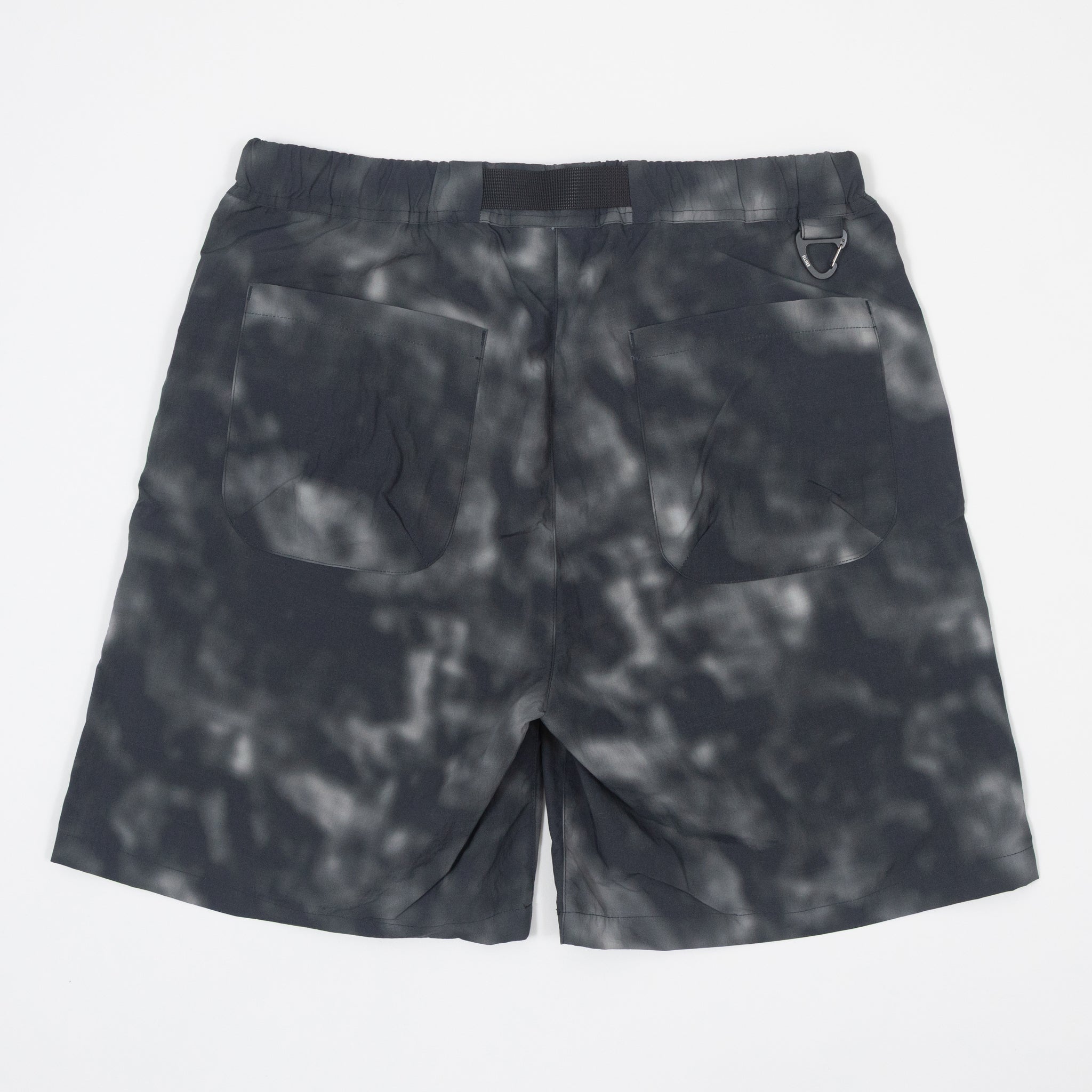 ELLIKER Sayer Print Belted Shorts in GRAPHITE