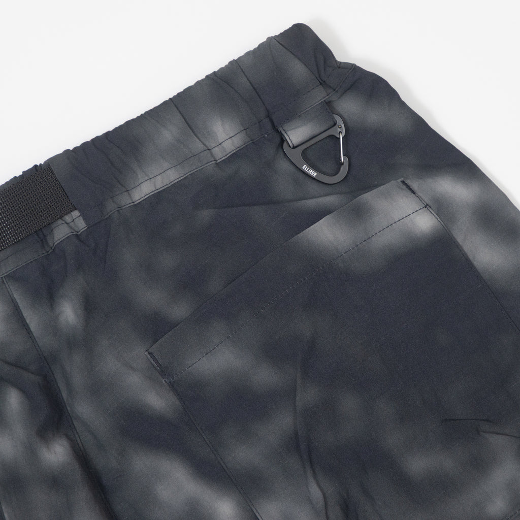 ELLIKER Sayer Print Belted Shorts in GRAPHITE