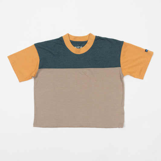 Womens KAVU Eevi Cropped T-Shirt in FOREST RETREAT