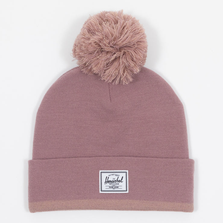 Herschel Supply CO. Elmer Stripe Pom Beanie in PINK