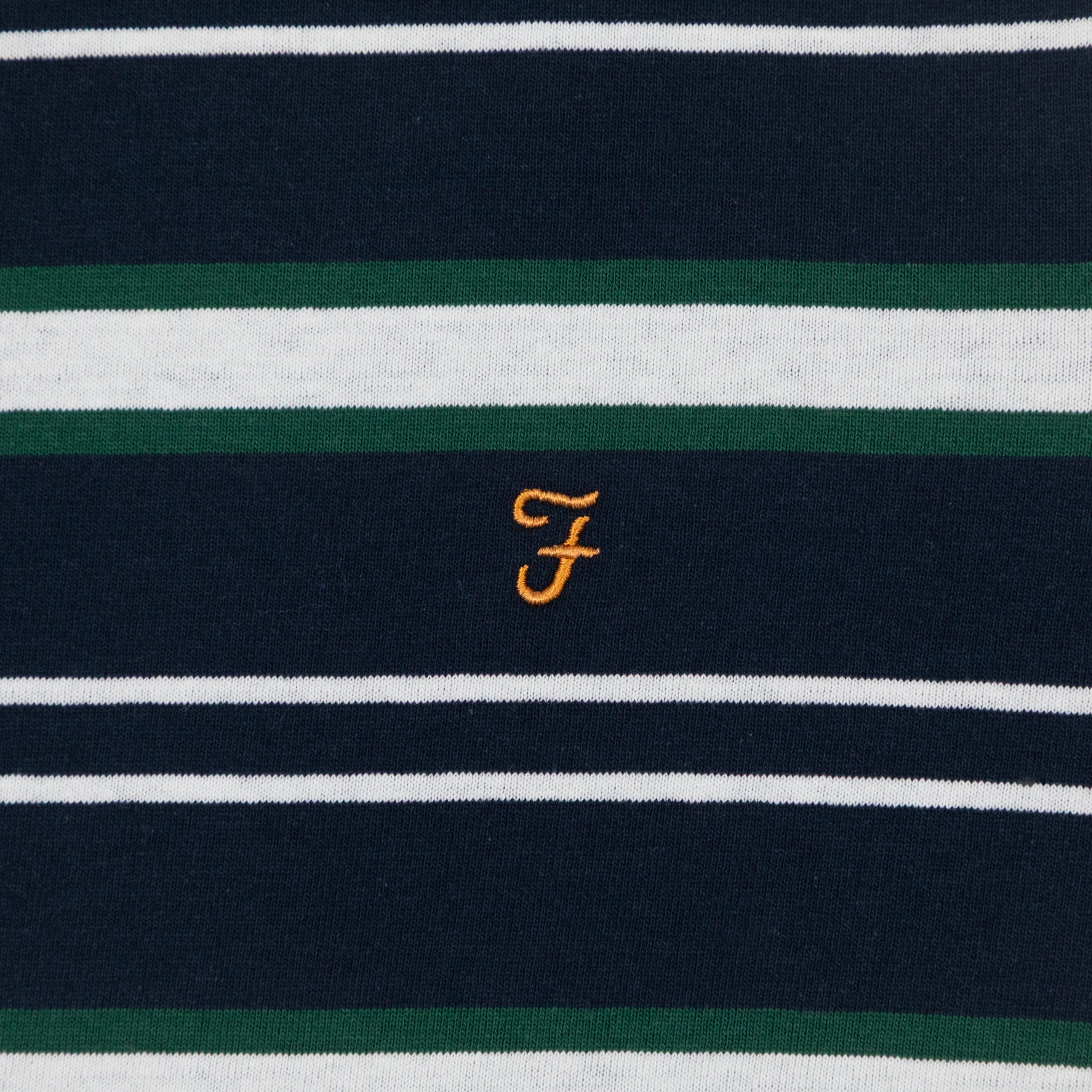 FARAH Elmswood Striped T-Shirt in NAVY