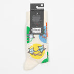 HAPPY SOCKS Elton Glasses Socks in WHITE