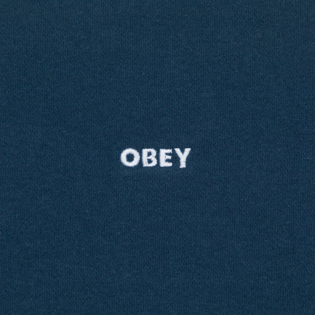 OBEY Embellished Crew Sweatshirt in BLUE