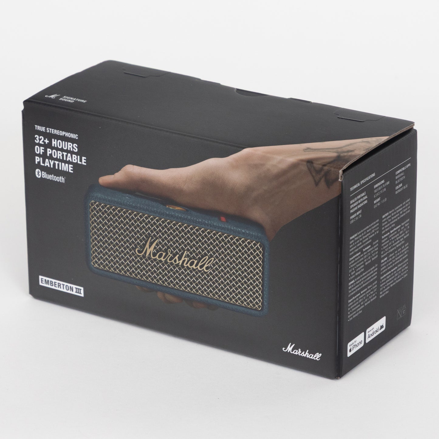 MARSHALL Emberton III Portable Speaker in MIDNIGHT BLUE
