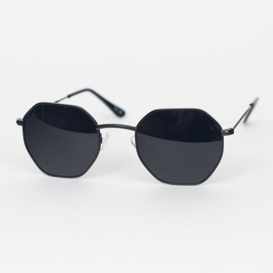 MELLER Endo Retro Sunglasses in ALL BLACK