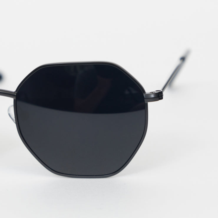 MELLER Endo Retro Sunglasses in ALL BLACK