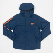 HELLY HANSEN Ervik Waterproof Jacket in NAVY & ORANGE