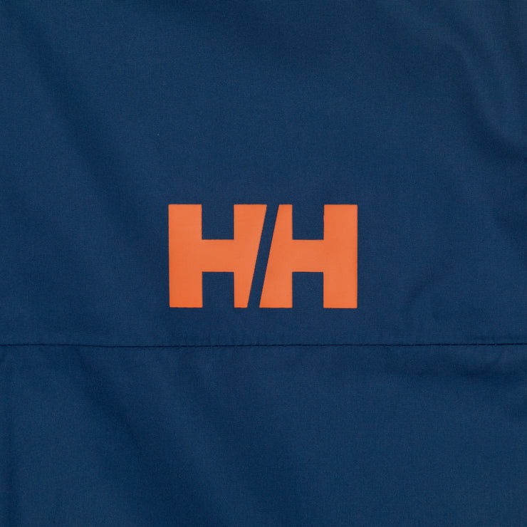HELLY HANSEN Ervik Waterproof Jacket in NAVY & ORANGE
