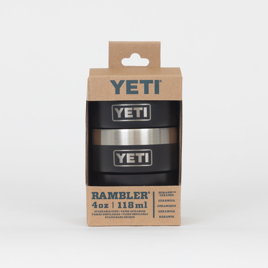 YETI Rambler® 4 oz (118 ml) Stackable Cups with Durasip™ Ceramic Lining in Black