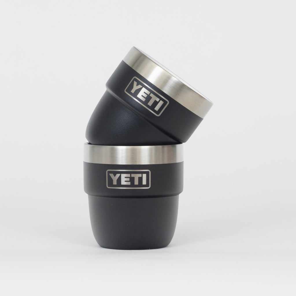 YETI Rambler® 4 oz (118 ml) Stackable Cups with Durasip™ Ceramic Lining in Black