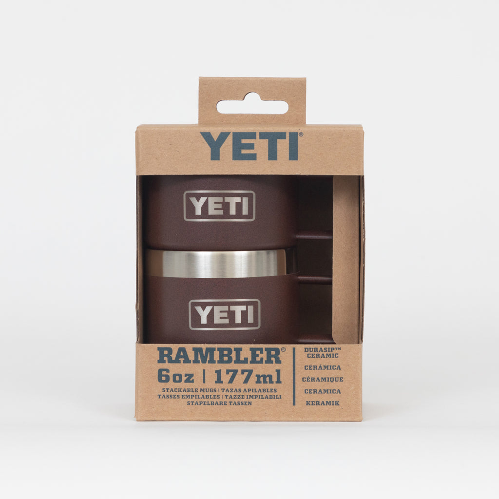YETI Rambler® 6 oz (177 ml) Stackable Mugs with DuraSip™ Ceramic Lining in Wetlands Brown