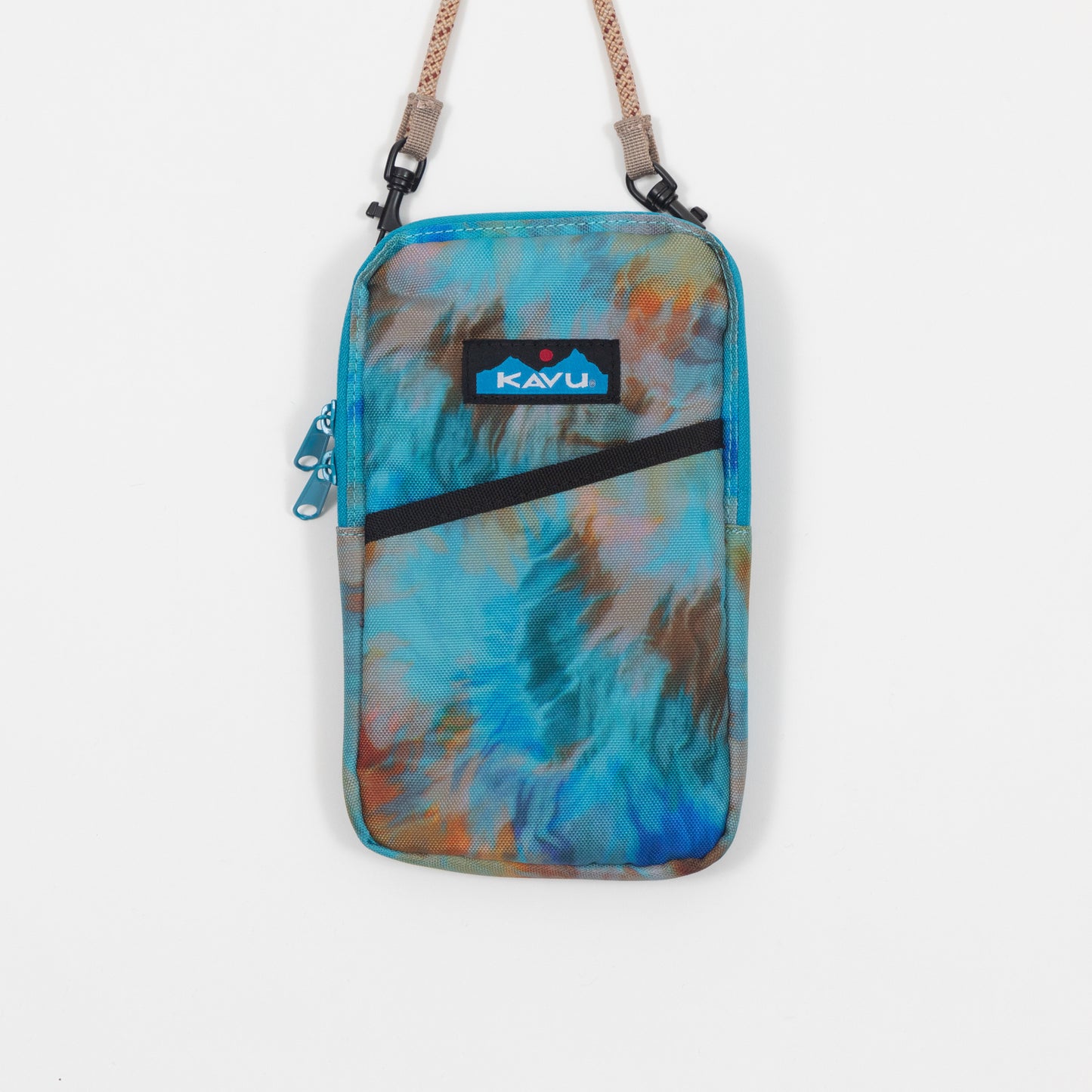 KAVU Essential Case Phone Bag in TIE DYE BLUE