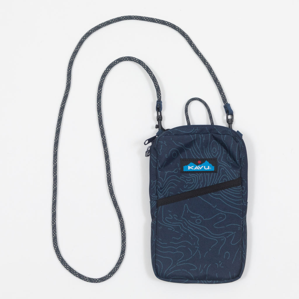 KAVU Essential Case Phone Bag in NAVY TOPO