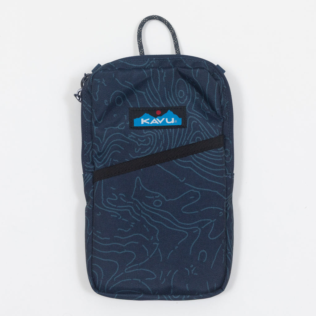 KAVU Essential Case Phone Bag in NAVY TOPO