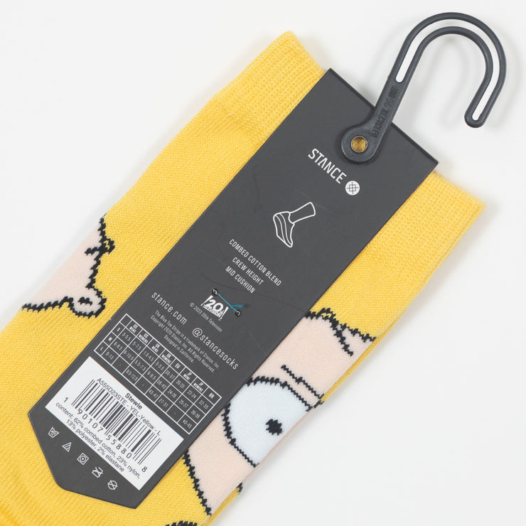 STANCE x FAMILY GUY Collaboration Stewie Socks in YELLOW
