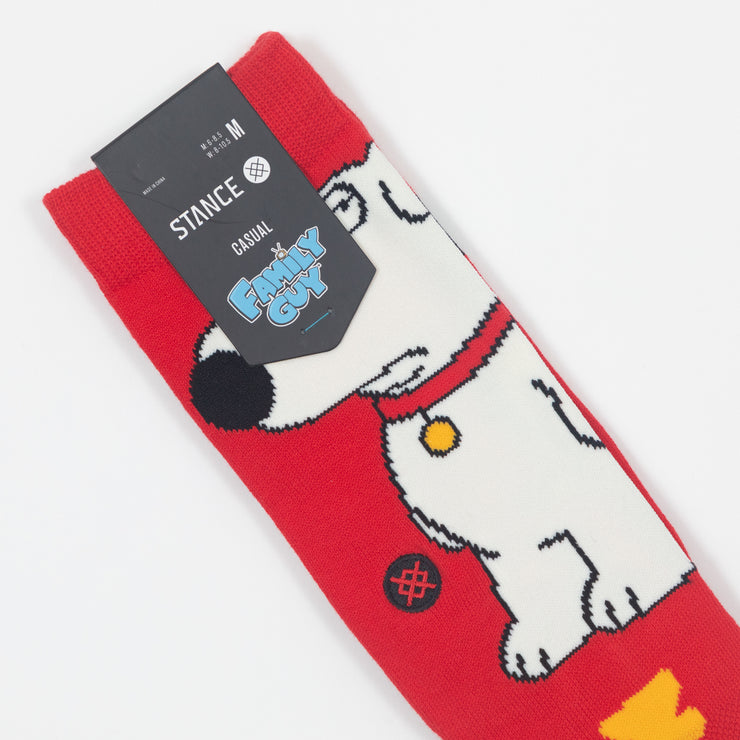 STANCE x FAMILY GUY Collaboration The Dog Socks in RED