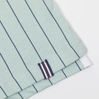 FILA BB1 Classic Vintage Striped Polo in SURF SPRAY