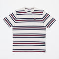 FILA Cesare Yarn Dye Stripe T-Shirt in GARDENIA