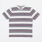 FILA Cesare Yarn Dye Stripe T-Shirt in GARDENIA