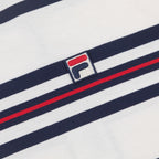 FILA Cesare Yarn Dye Stripe T-Shirt in GARDENIA